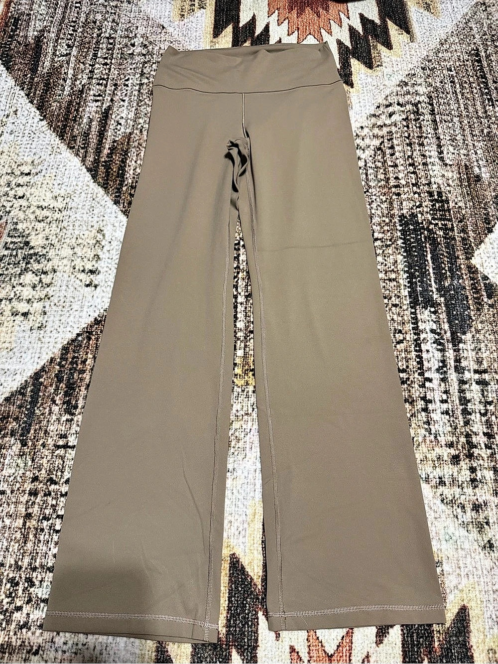 Old Navy High-Waisted StudioSmooth Straight Legging Brown Large